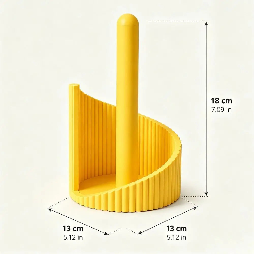 Dispensador de toallas de papel para impresión 3D, de pie, estable, para la cocina, que ahorra espacio y ofrece un sistema sencillo para guardar rollos de papel.