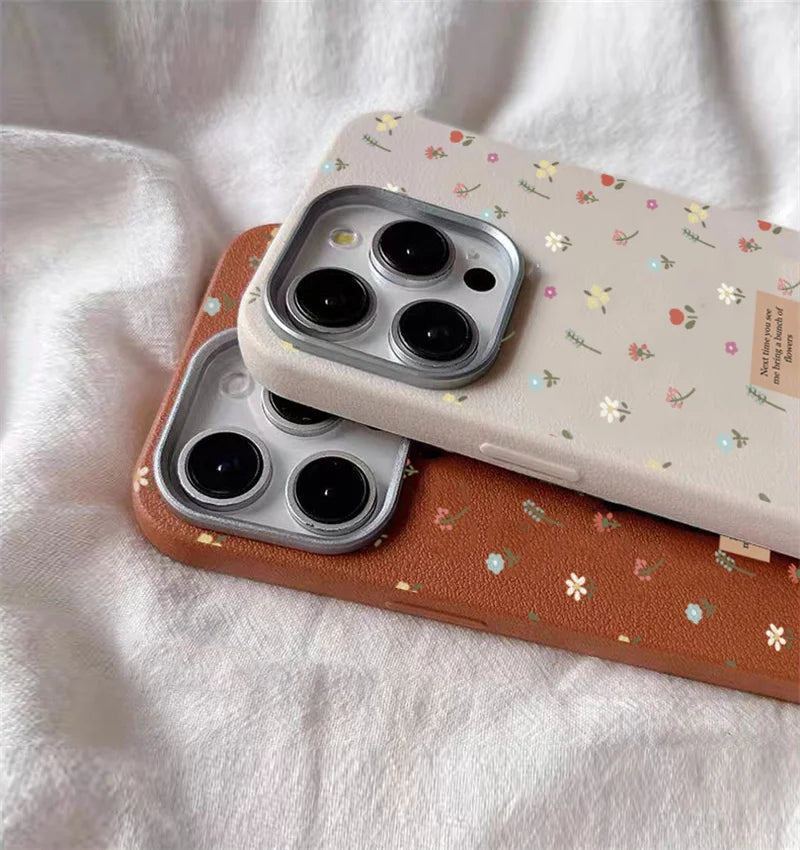 Funda de teléfono Floral pequeña y colorida para Samsung Galaxy A55 A54 A52 A34 A35 A15 4G 5G S25 S24 S23 S22 Ultra Plus FE, funda trasera suave