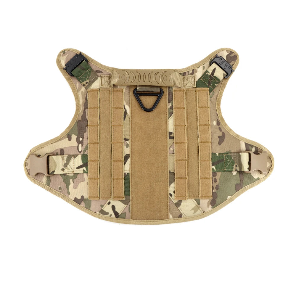 Arnés táctico para perros, conjunto de correa para perros grandes, arneses militares para entrenar, caminar, cazar, chaleco para mascotas, mango sin tirar, Malinois
