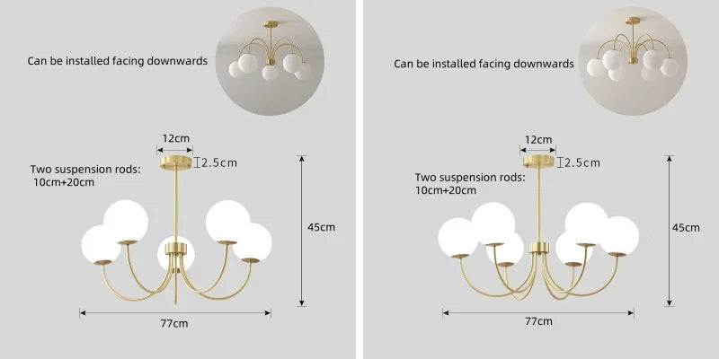 Lámpara de araña LED moderna E27 para sala de estar, dormitorio, mesa de comedor, cocina, estudio, lámparas colgantes de techo, brillo, decoración del hogar