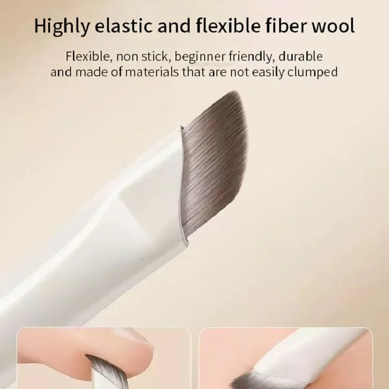 Juego de brochas de maquillaje natural para ojos, brocha para sombra de ojos, brocha de maquillaje blanca ultrasuave, herramienta de maquillaje para sombra de ojos y delineador de ojos, 5/8/10 Uds.