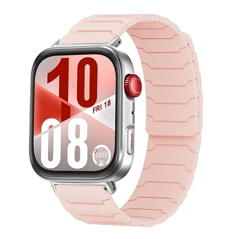 Correas magnéticas de silicona para Huawei Watch Fit 4/Fit 3, pulsera deportiva de repuesto para Huawei Watch Fit 4 Pro/4 Correa