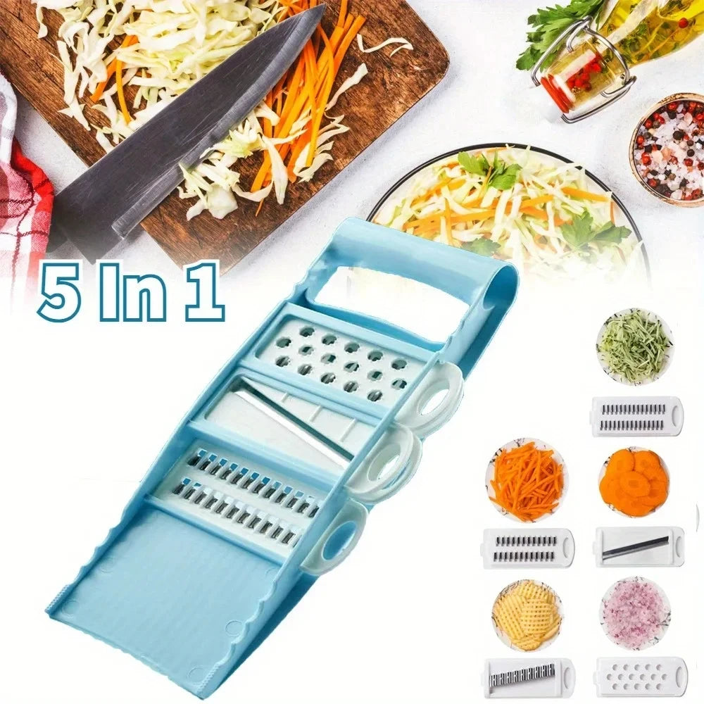 Cortador de Verduras y Frutas Multifuncional, Rallador Manual de Alimentos, Picador de Patatas, Picador de Verduras para el Hogar, Utensilios de Cocina