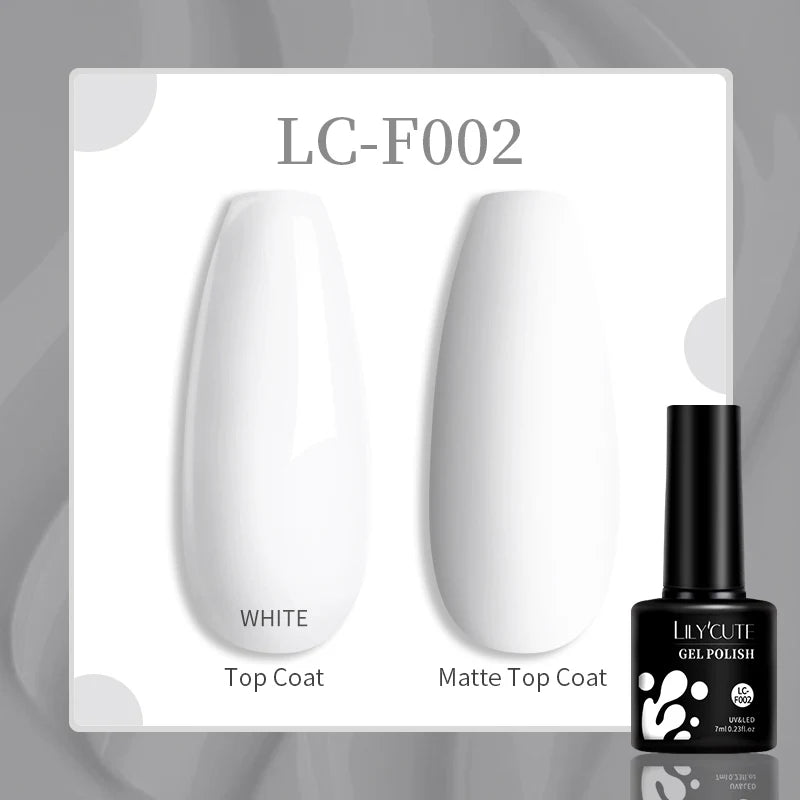 LILYCUTE-esmalte en Gel para uñas, barniz semipermanente para manicura, con LED UV, 129 colores, 7ML