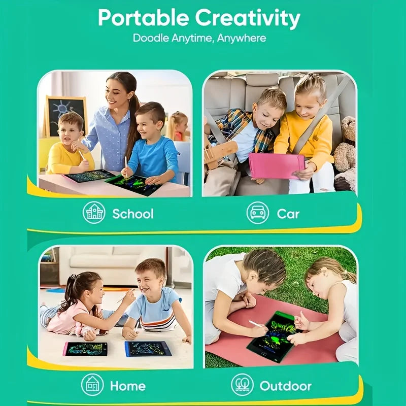 Tableta de escritura LCD de 8.5 pulgadas, tableta de dibujo digital, blocs de escritura a mano, tableta electrónica portátil para niños de 3, 4, 5, 6, 7 y 8 años.
