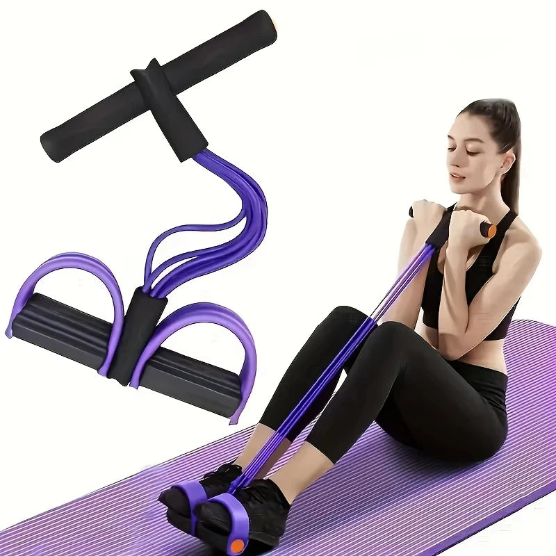 Cuerda de tensión multifunción, tirador de Pedal de Yoga elástico de 6 tubos, banda de resistencia, cuerda de tensión de látex Natural, equipo de Fitness