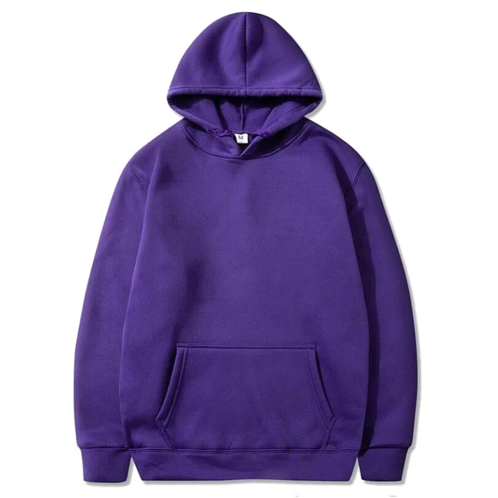 Sudaderas con capucha informales para hombre, sudaderas con capucha cálidas de lana para mujer, jerséis de primavera y otoño, sudaderas de gran tamaño de varios colores negros a la moda, Top