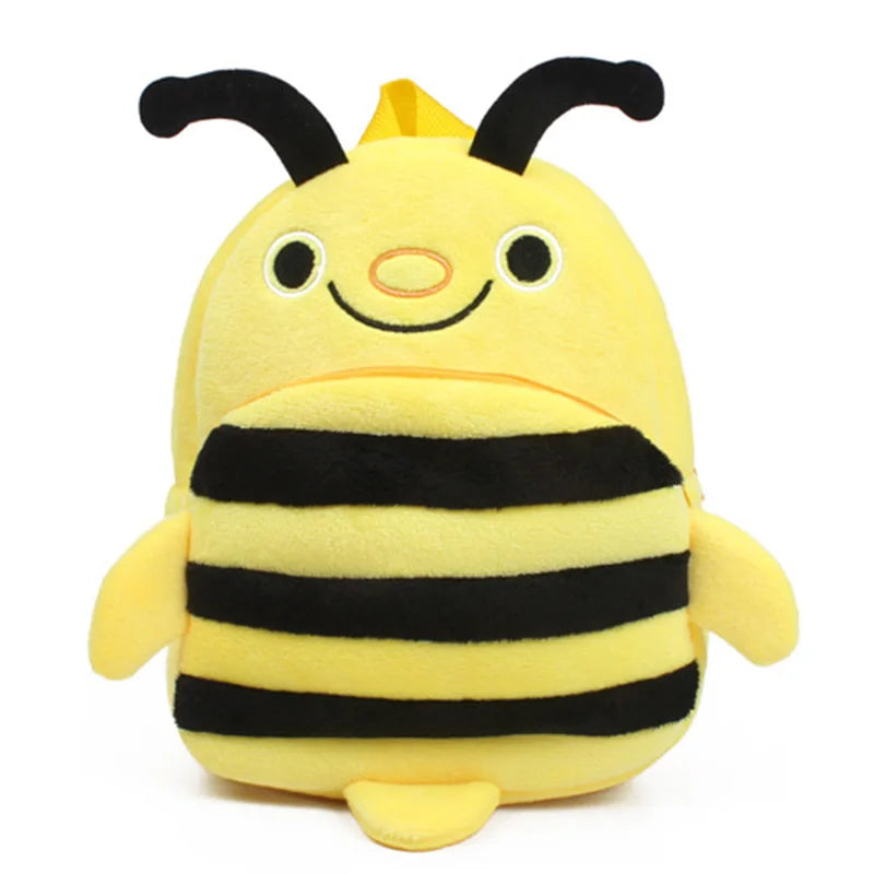 Bonita mochila de felpa de fresa para niños, Mini bolsas escolares de animales de dibujos animados, bolsa de dulces para niños, regalo para niños y niñas de 1 a 3 años