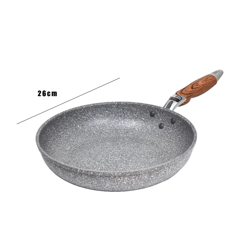 Sartén antiadherente para el hogar, Wok, Cocina de Inducción para panqueques, estufa de gas, cacerola especial, sartén antiadherente duradera