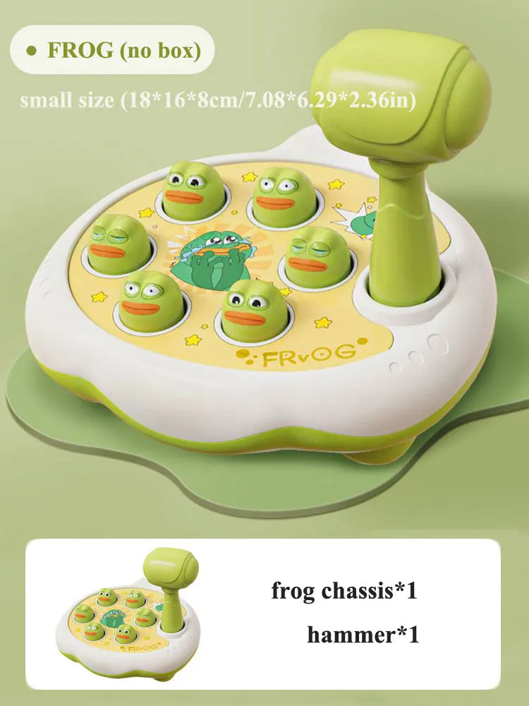 Juguete de pato/rana/cerdo para bebé, juego de aprendizaje Montessori, rompecabezas educativo, regalo para niños pequeños de 12 a 24 meses, niño/niña con martillo