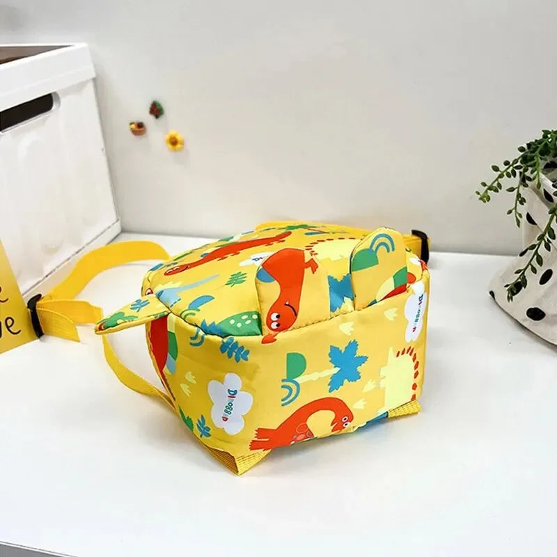 Mochilas bonitas de dinosaurio de dibujos animados para bebé, mochila escolar para guardería, mochilas escolares para niños y niñas, mochila ajustable con animales para chico