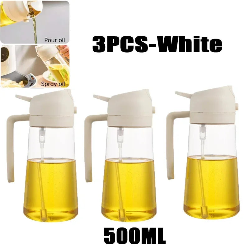 Botella pulverizadora de aceite, pulverizador de aceite de oliva, dispensador de cocina de plástico, Camping, hornear, vinagre, pulverizador de soja, accesorios de cocina