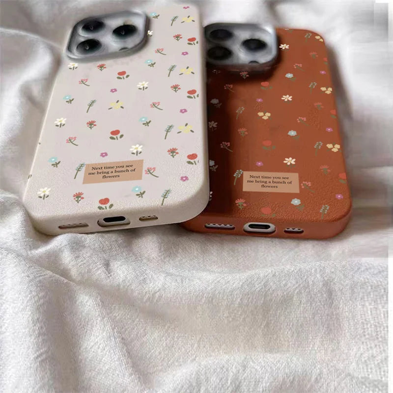Funda de teléfono Floral pequeña y colorida para Samsung Galaxy A55 A54 A52 A34 A35 A15 4G 5G S25 S24 S23 S22 Ultra Plus FE, funda trasera suave