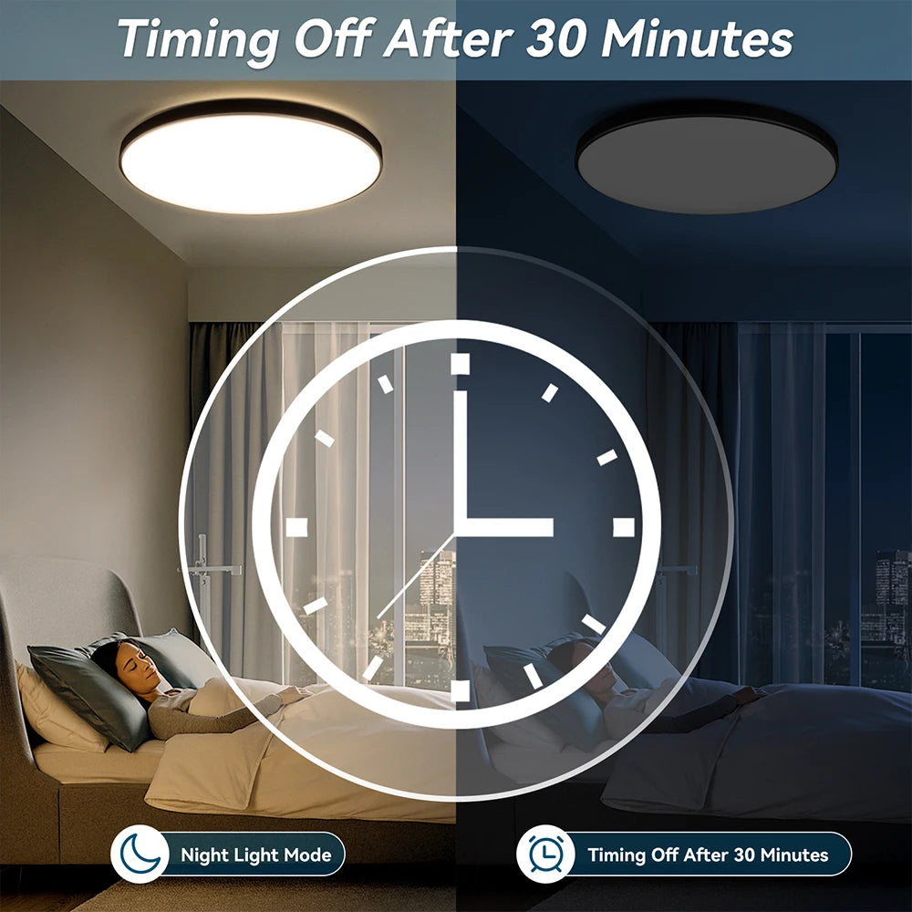 Lámpara de techo con control remoto, lámpara led para dormitorio, lámparas de techo grandes, luces Led con control remoto, luces led regulables