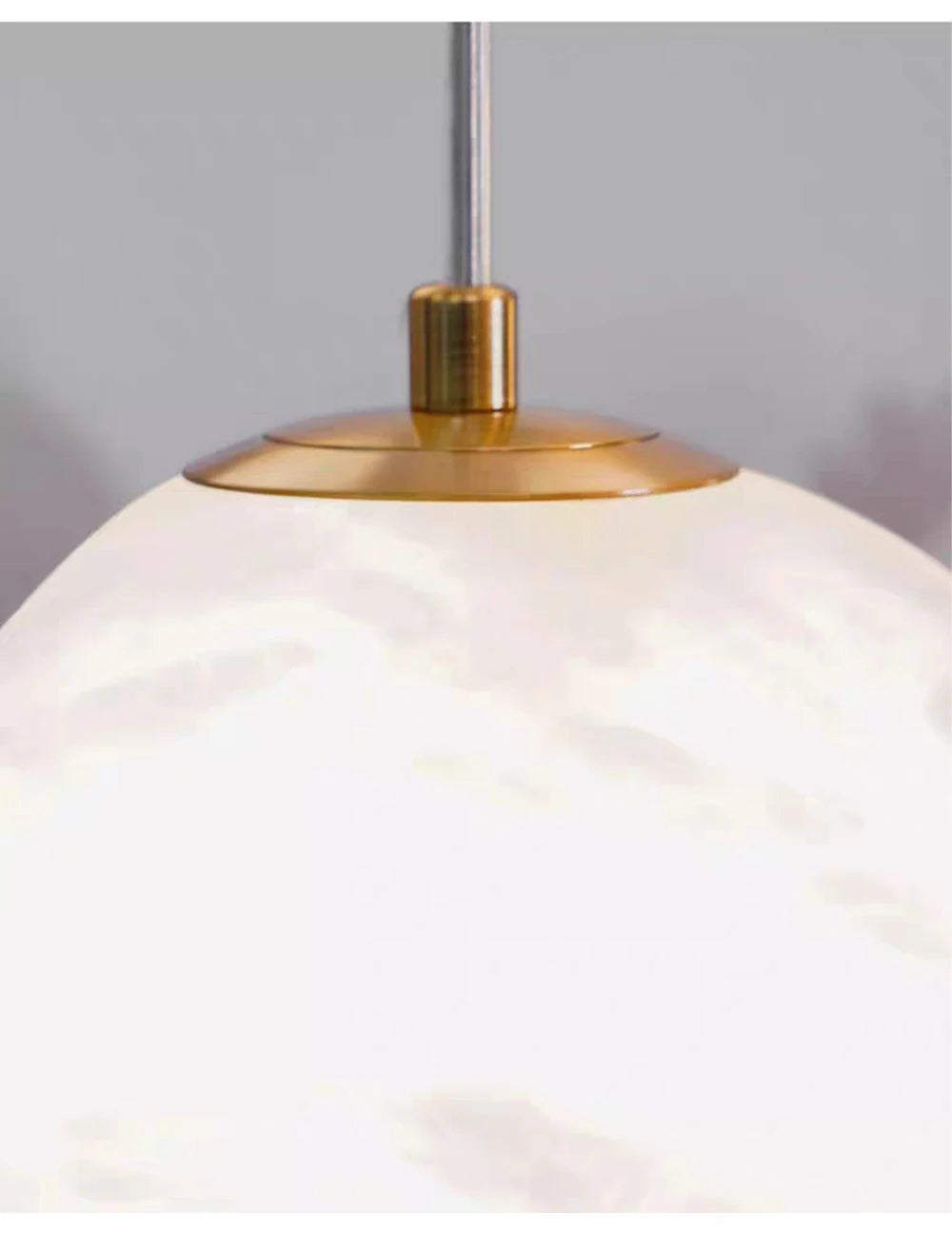 Iluminación colgante de piedra de mármol de alabastro de diseño moderno de alta gama, lámpara de decoración de escalera de isla de cocina española, lámpara de techo LED