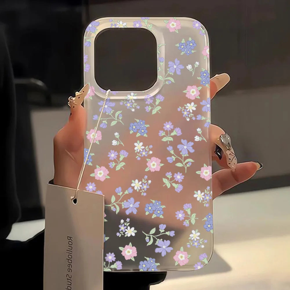 Funda mate de flores para iPhone 17, Fundas para iPhone 17 Air 16 Pro Max 12 14 11 13 15 Fundas, funda suave a prueba de golpes, parachoques de teléfono de leopardo