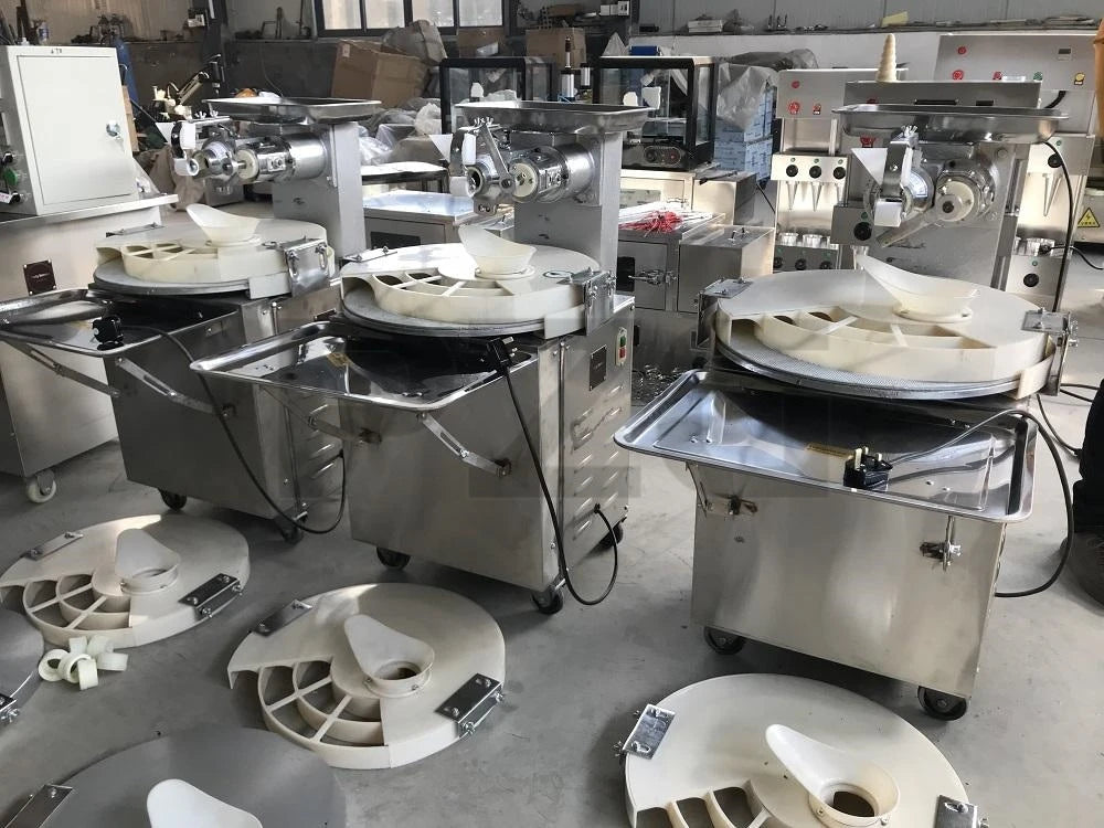 Divisora y Boleadora Automática de Masa para Panadería, Máquina para Hacer Bolas de Masa y Máquina para Cortar y Enrollar Masa