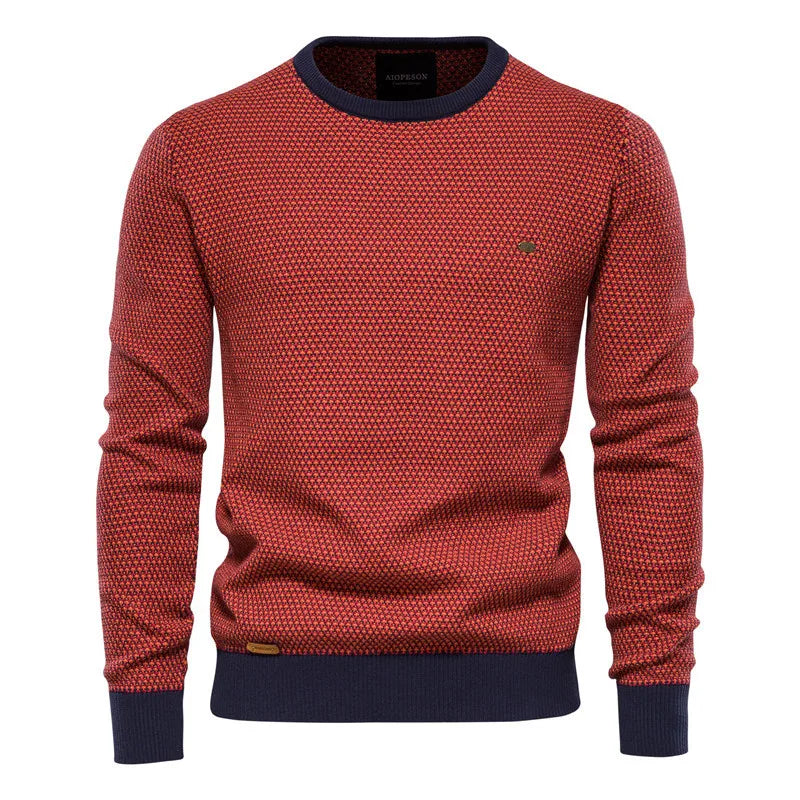 Nueva moda Otoño Invierno hombres cuello redondo manga larga Casual moda jerseys de punto masculino Baisc suéteres camisetas ropa Tops