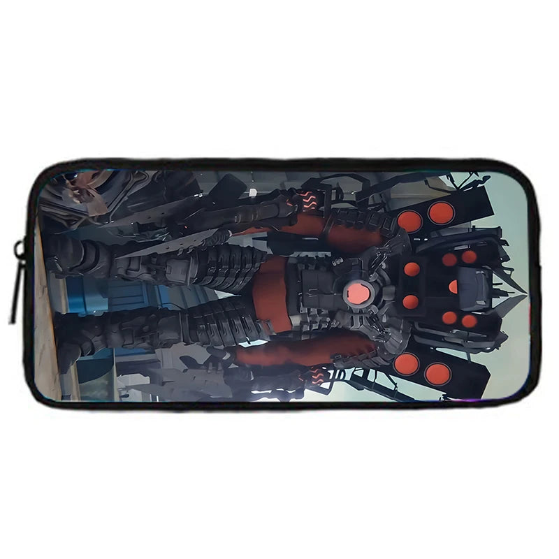 Mochila de baño Skibidi escolar para niños con bolsas para el almuerzo, bolsas para lápices, mochilas escolares para niños y niñas, el mejor regalo