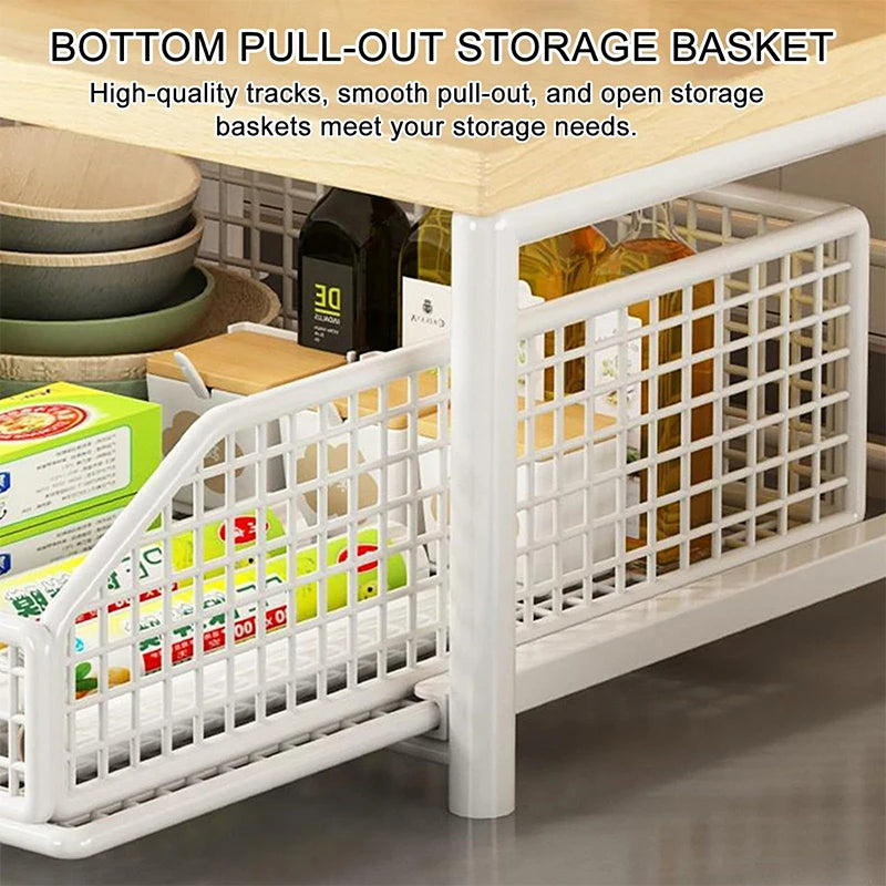 Organizador de encimera de cocina: estante multiusos para microondas, especias, cafeteras y impresora