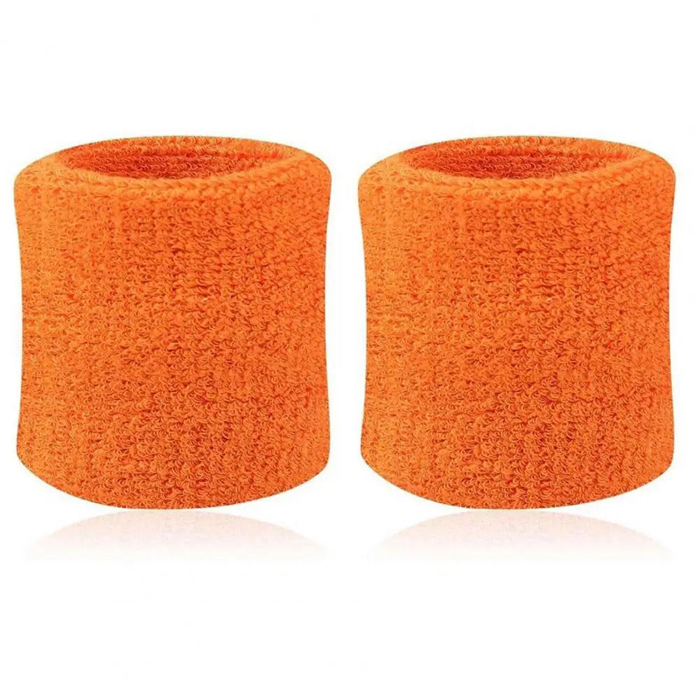 Muñequera de algodón de 2 uds., bandas para el sudor para tenis, bandas para el sudor de secado rápido para Fitness, muñequera de seguridad, soporte para muñeca, banda envolvente