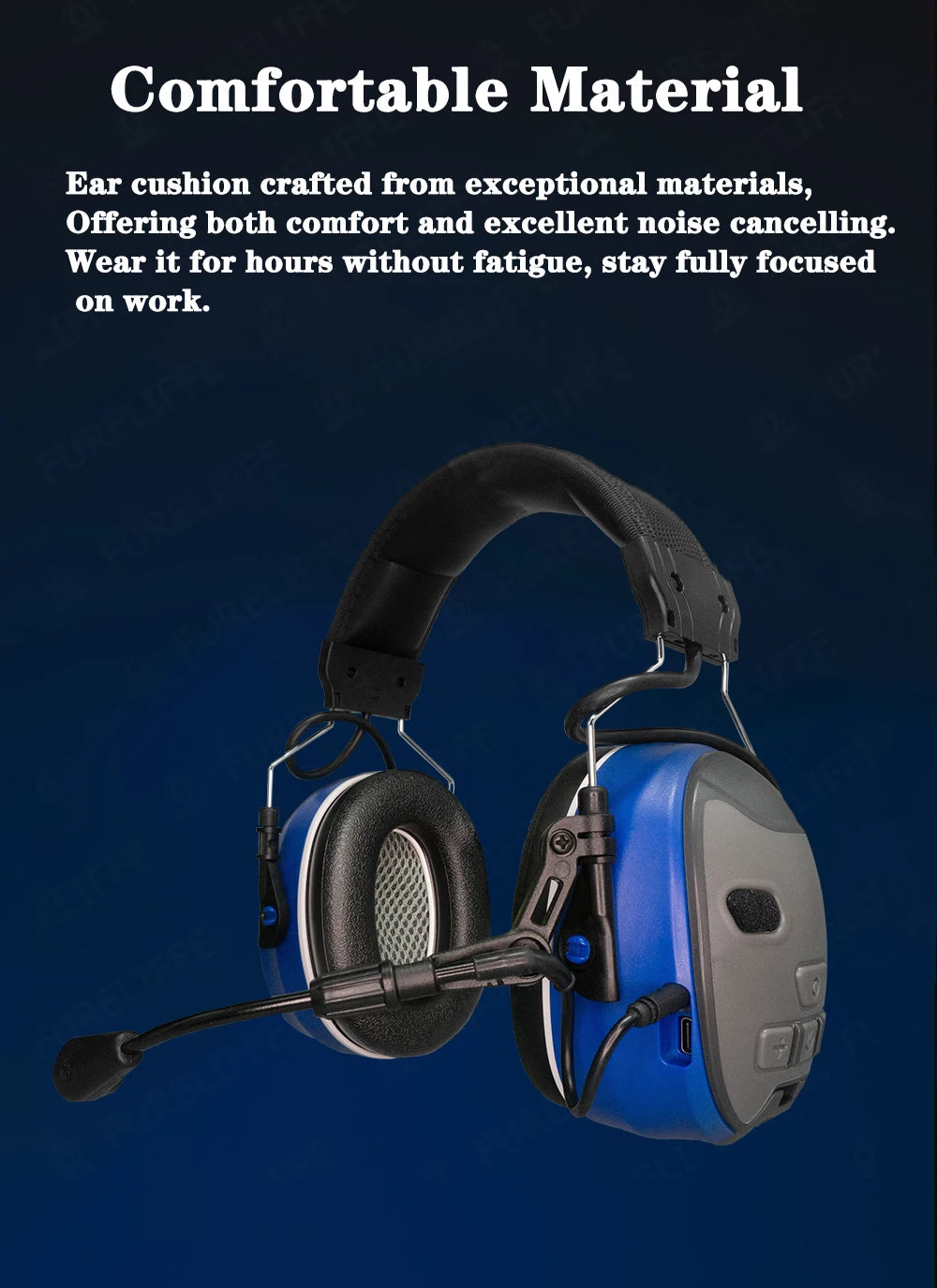 EARMOR-auriculares electrónicos C51 con Bluetooth 5,3, dispositivo de comunicación táctico con cancelación de ruido, orejeras de fábrica