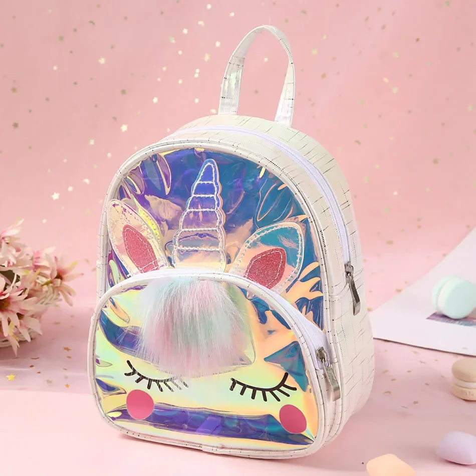 Mochilas escolares con dibujos de unicornios, mochilas bonitas de piel 3D a la moda para niñas, mochila de viaje, mochila escolar para niños, regalo para niños