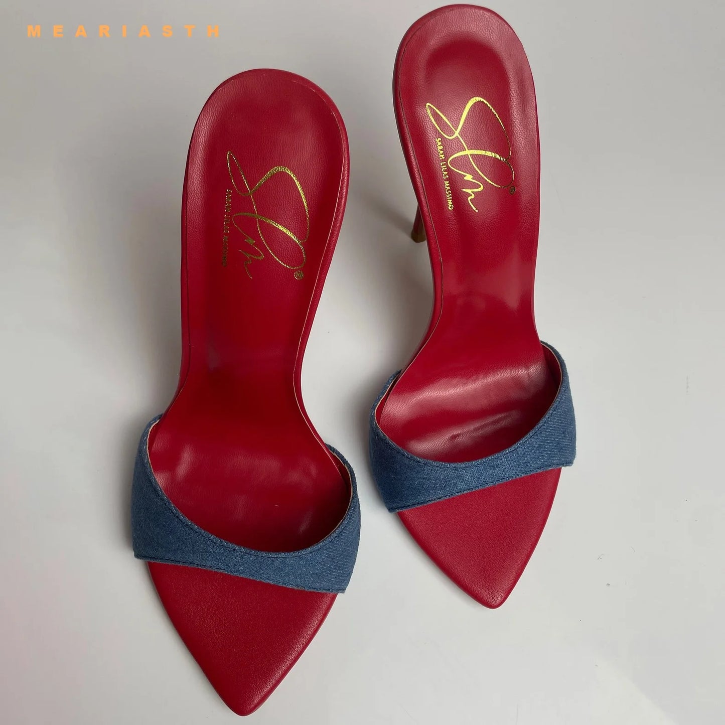 Zapatillas de crin de verano, zapatos de mujer, Sandalias de tacón de aguja súper alto, sandalias de mujer con punta abierta y pasarela para fiesta, talla grande 44