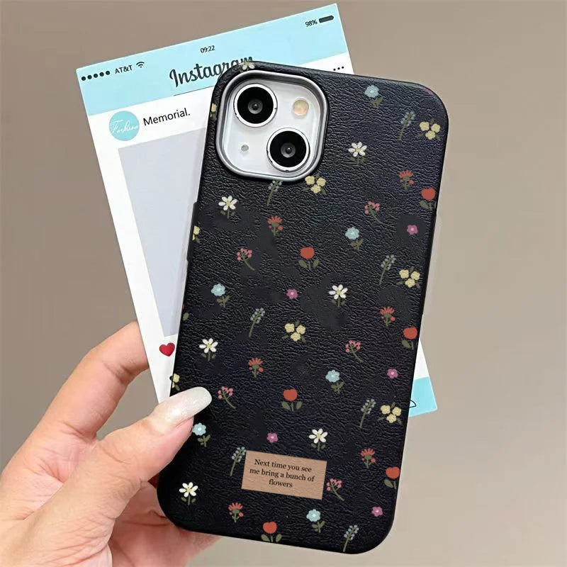 Funda de teléfono Floral pequeña y colorida para Samsung Galaxy A55 A54 A52 A34 A35 A15 4G 5G S25 S24 S23 S22 Ultra Plus FE, funda trasera suave