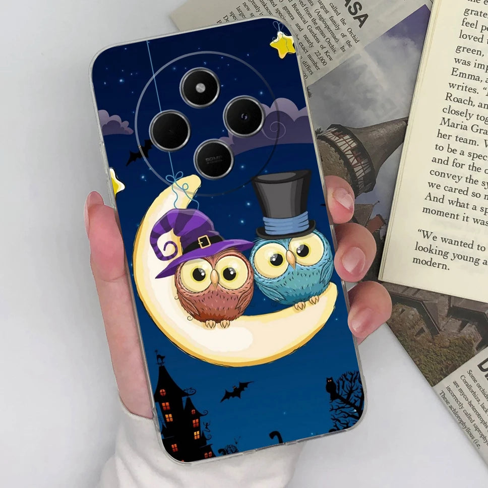 Funda de teléfono para Redmi 14C 4G, cubierta trasera creativa, transparente, suave, delgada, de silicona TPU, a prueba de golpes, protectora para Redmi14C