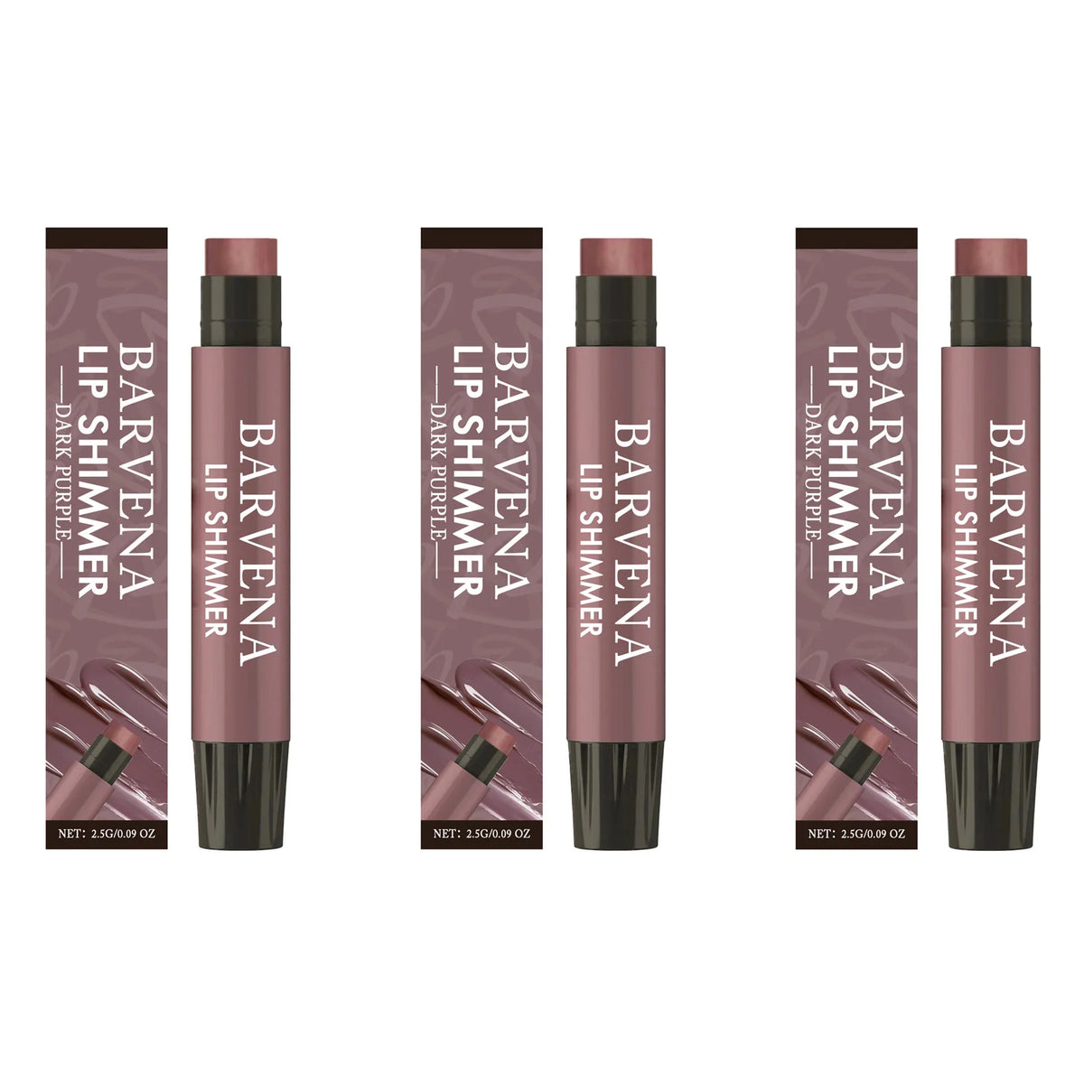 Brillo Labial con Tinte Morado Oscuro, Bálsamo Labial en Barra de Larga Duración, Hidratación con Acabado Natural Luminoso, Maquillaje Humectante y Nutritivo