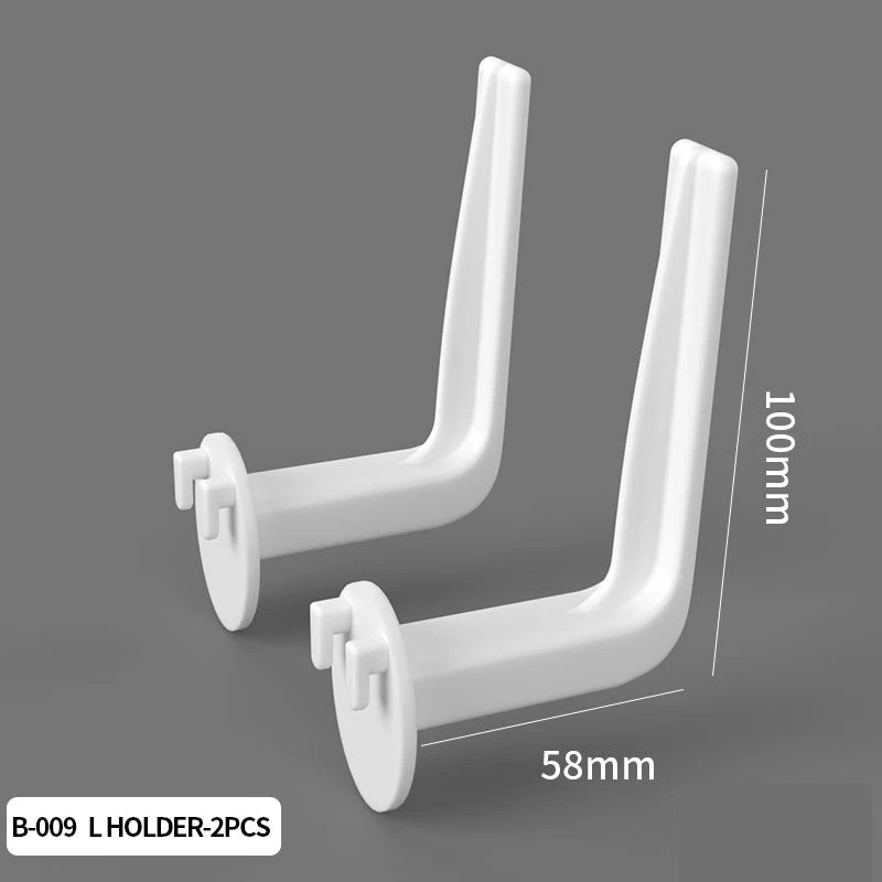 Kit organizador de pared combinado con tablero perforado DIY: paneles colgantes modulares, instalación sin perforaciones, ideal para exhibición de pared de habitaciones artesanales