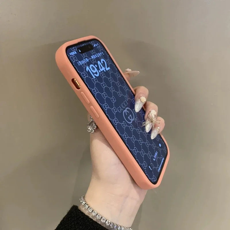 Funda de teléfono dura transparente de lujo para iPhone 16, 15, 14, 13, 12 Pro Max Plus, fundas de parachoques transparentes a prueba de golpes, funda coque