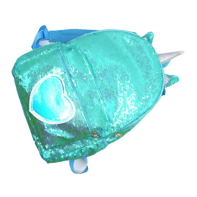 Mochila de lentejuelas de gran capacidad de unicornio para niños, Mochila de dibujos animados para estudiantes, Mochila informal con lentejuelas, mochilas para volver a la escuela