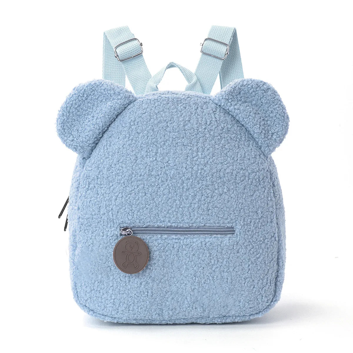 Mochila de felpa para niños, mochilas con orejas de oso a la moda, mochila de dibujos animados para niños, mochila de pana para niñas, regalo para niños