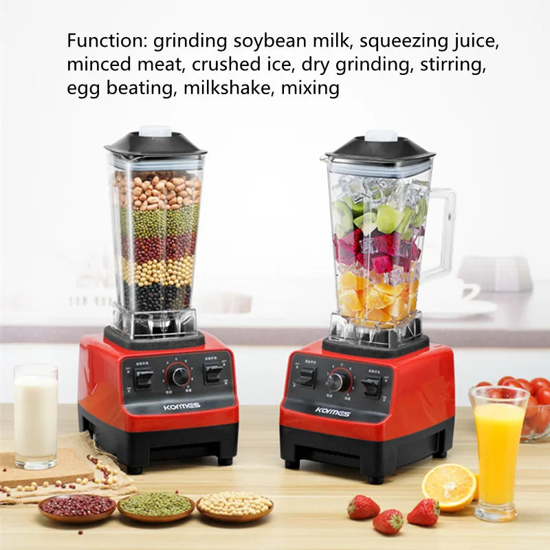 Licuadora Doméstica, Máquina para Leche de Soja, Máquina Trituradora de Gran Potencia, Máquina Comercial para Granizados, Máquina Auxiliar para Alimentos, Máquina para Jugos