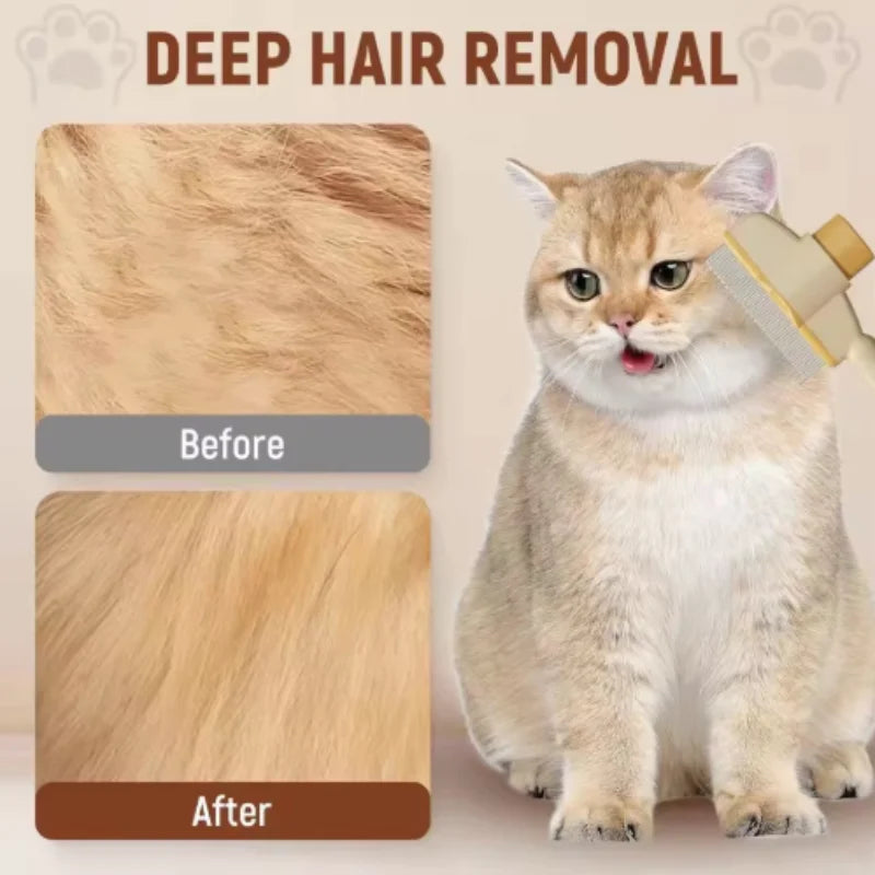 Cepillo para Perros, Removedor de Pelo de Mascotas, Cepillo Autolimpiante con un Botón, Cepillo de Masaje para Perros y Gatos, Productos para el Cuidado de Mascotas