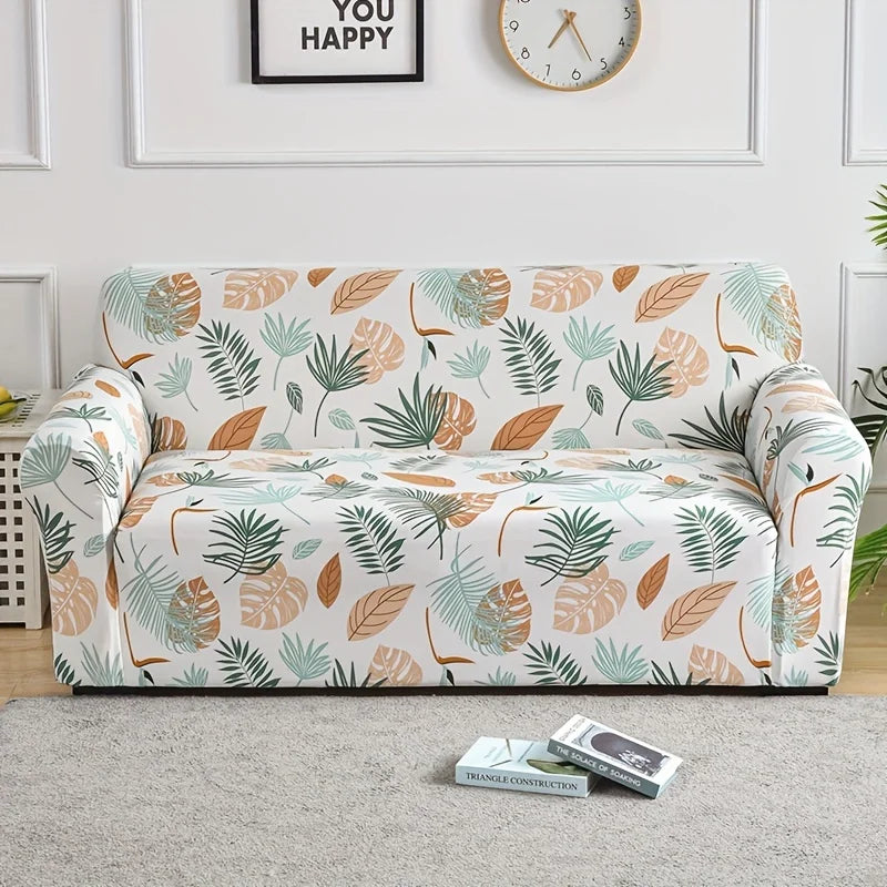 Funda de sofá elástica con estampado de flores, funda de sofá de LICRA antisuciedad, Protector de muebles para dormitorio, oficina, sala de estar, decoración del hogar, 1 ud.