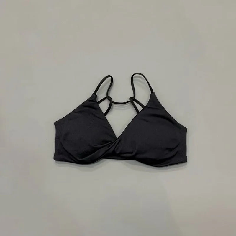 Sujetador Deportivo HISTELLO Vision Twist con Espalda Descubierta para Mujer, de Alta Sujeción, Transpirable y Suave, para Gimnasio, Entrenamiento, Running, Jogging y Fitness