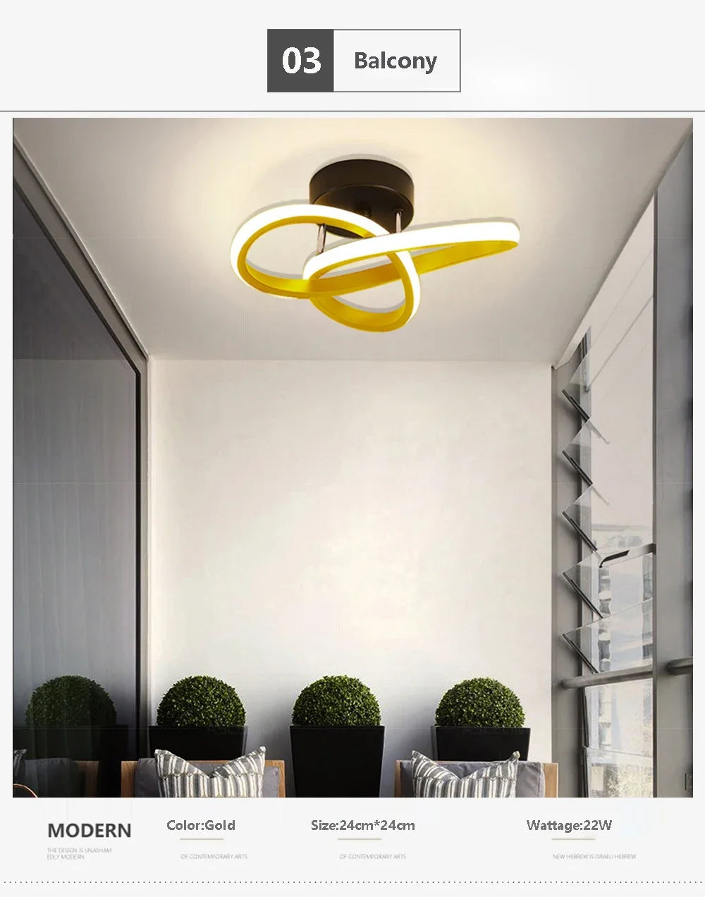 Lámpara de techo LED moderna, lámparas Led para pasillo, escalera, balcón, guardarropa, entrada, pasillo de Hotel, decoración del hogar, brillo de iluminación Led