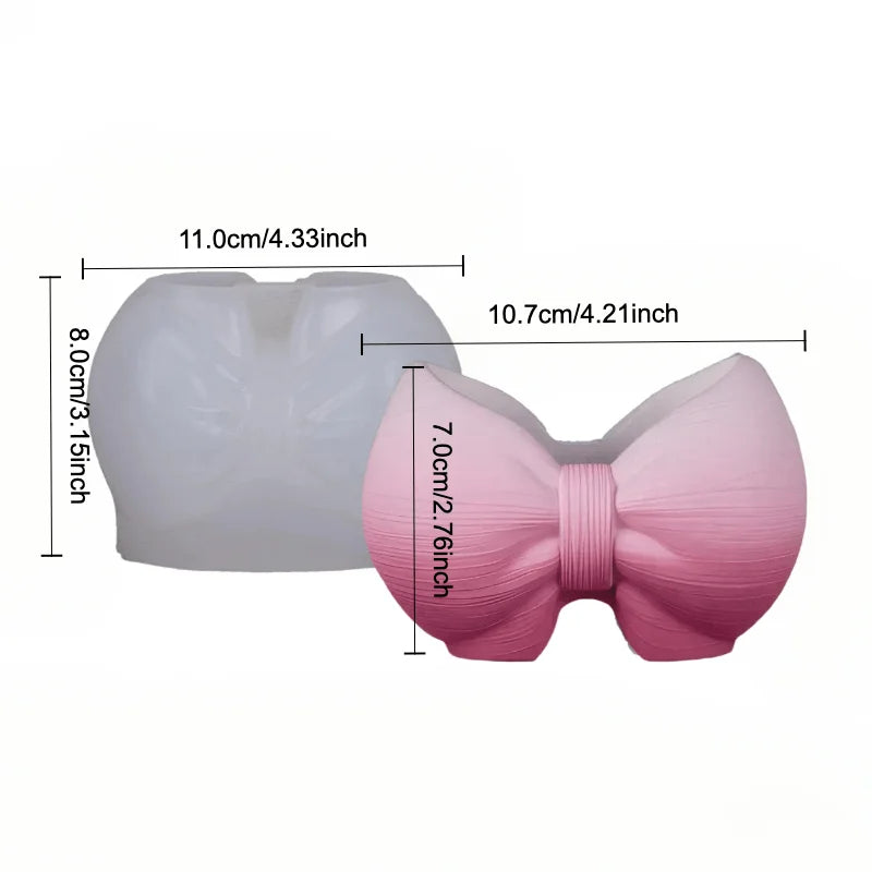 Modelo con Molde de Silicona 3D con Diseño de Lazo. Muy adecuado para hacer manualidades con resina epoxi, soporte para brochas de maquillaje, tanque de almacenamiento, F