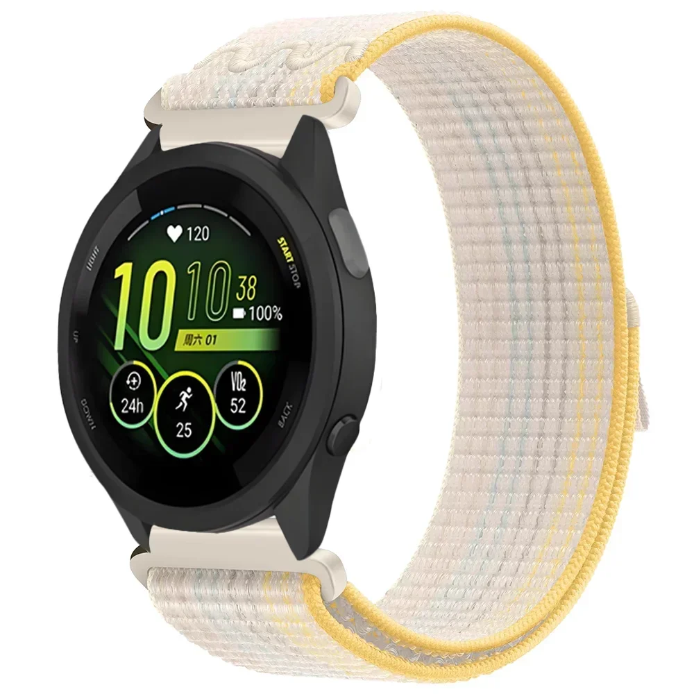 Correa de nailon de 22mm y 20mm para Garmin Forerunner 55 165 265 965 255 955 pulsera de tela Garmin Active 5/Vivoactive 5/Venu 3