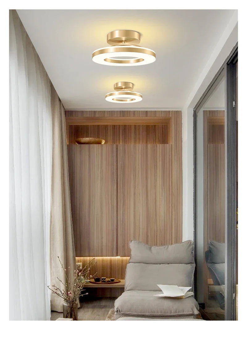 Lámpara de techo LED moderna, iluminación interior, decoración del hogar para dormitorio, mesa de comedor, sala de estar, balcón, pasillo, luz de techo
