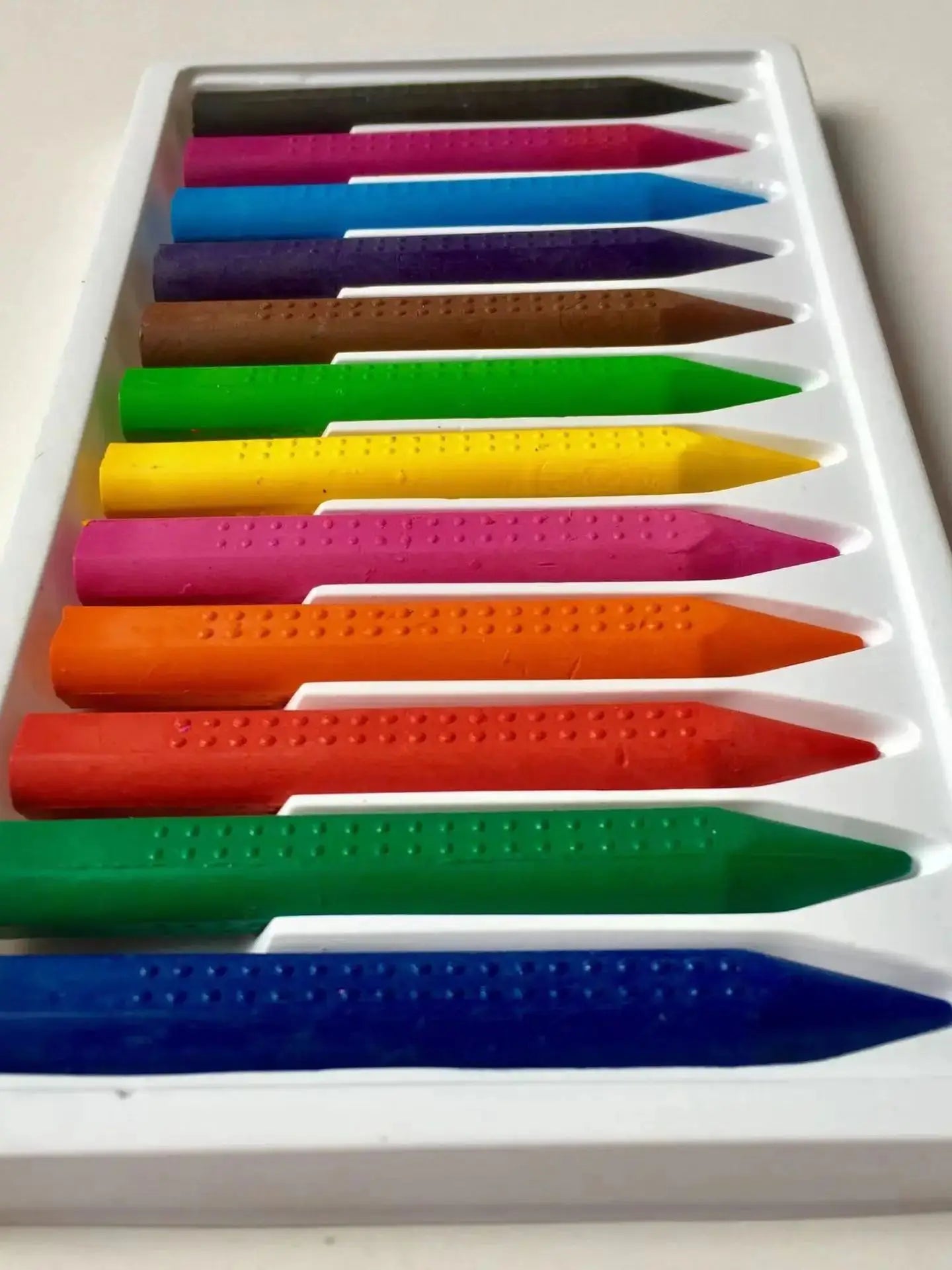 Crayón de cera de 12 colores, no se sucia las manos, crayones lavables, dibujo, pintura, palos de crayón, crayones de cera de colores, suministro de arte
