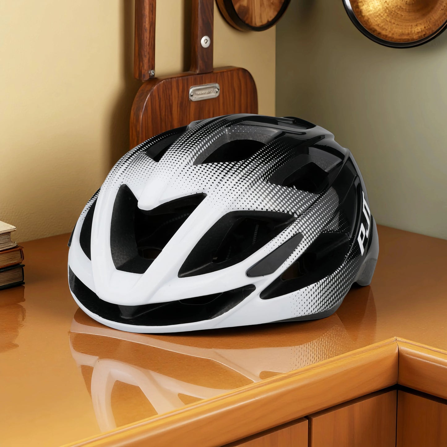 PJT-casco de ciclismo para hombre y mujer, casco ultraligero moldeado integralmente para bicicleta de montaña y carretera