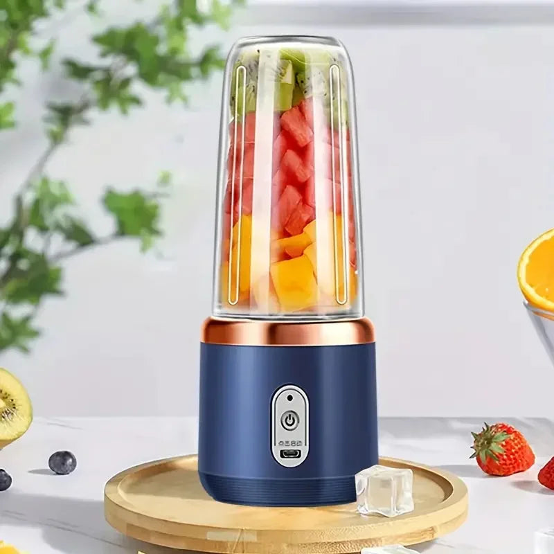 Exprimidor eléctrico portátil, Mini mezclador doméstico, mezclador multifuncional para triturar frutas y verduras, herramienta de jugo con carga USB