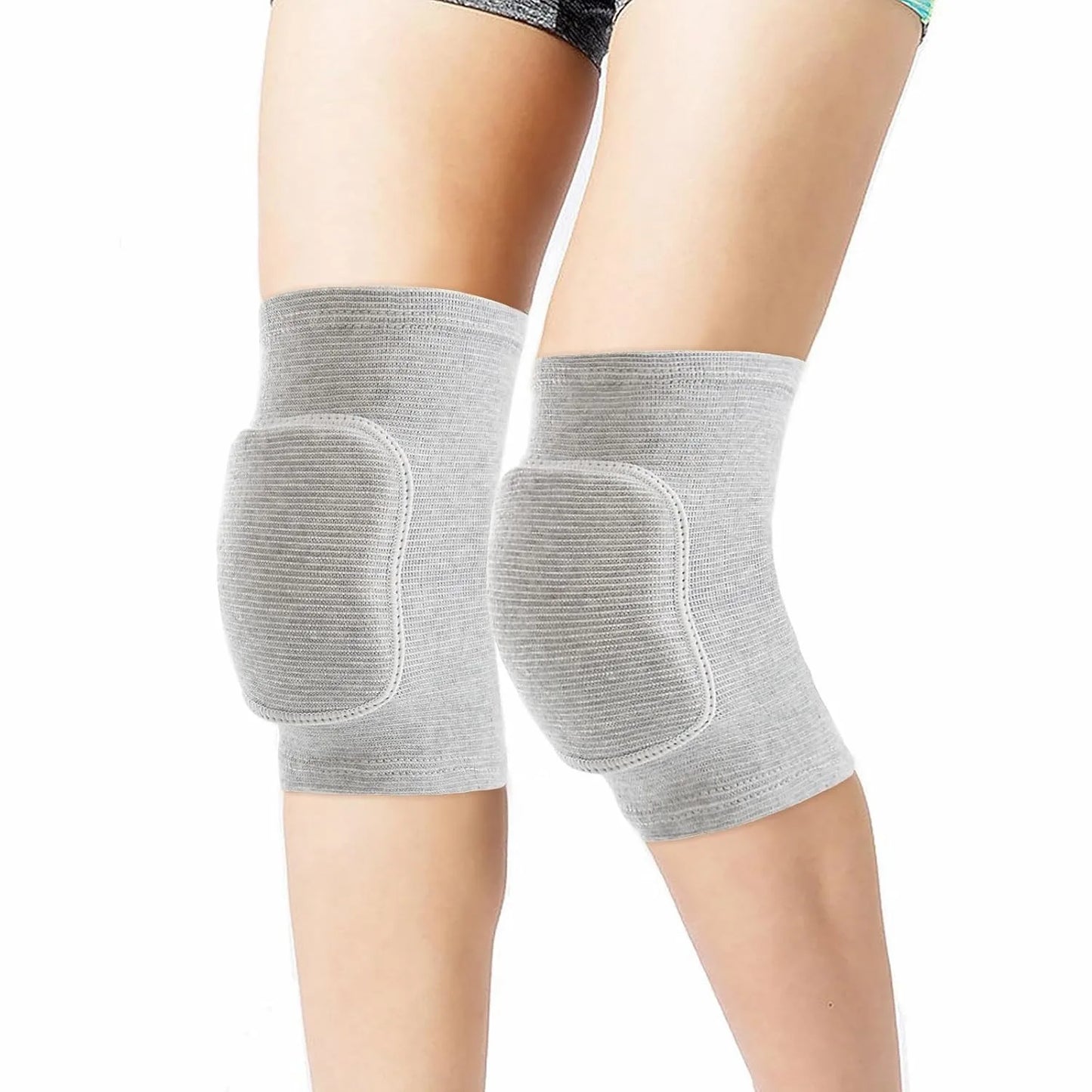 1 par de rodilleras de voleibol para bailarines, rodilleras suaves y transpirables para niñas, mujeres, hombres, jóvenes, niños, rodilleras protectoras, rodillera