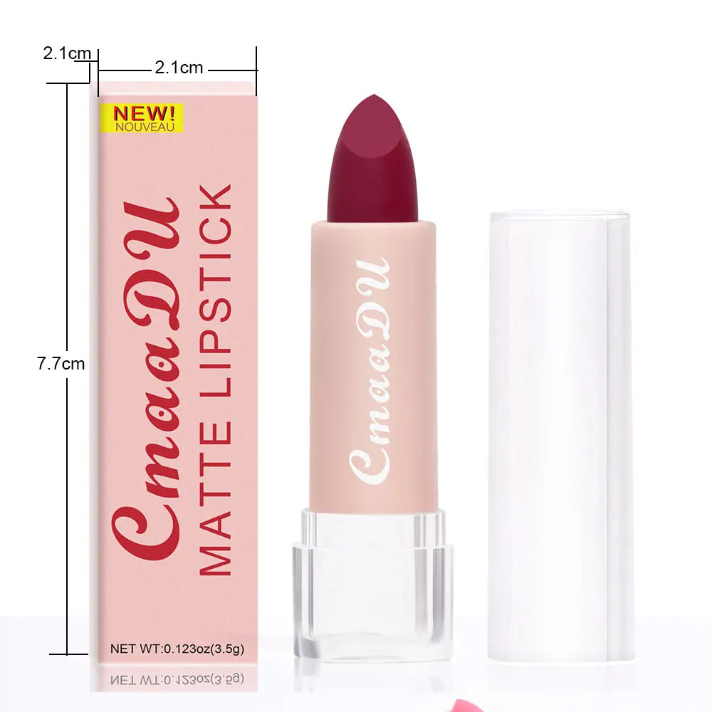 Lápiz Labial de 15 Colores, Impermeable, de Larga Duración, Mate, Terciopelo, Sexy, Rojo, Brillo Labial Nude, Brillo Labial Brillante, Tinte Labial Rojo Intenso, Maquillaje