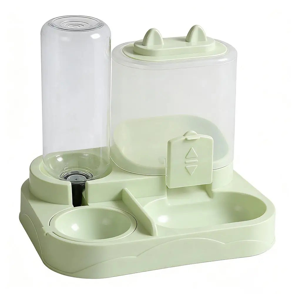 Comedero y bebedero automático para gatos, dispensador de agua todo en uno para alimentos para mascotas, dispensador de almacenamiento de alimentos de gran capacidad, suministros para mascotas