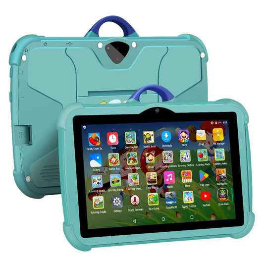 Tableta PC para niños de 7 pulgadas con Android 13 Quad Core 4GB RAM 64GB ROM aprendizaje educativo favorito de los niños diseño Simple barato